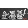 Mouslings: Bard, Thief, and Knight DARK HEAVEN LEGENDS MOUSLING REAPER MINIATURES