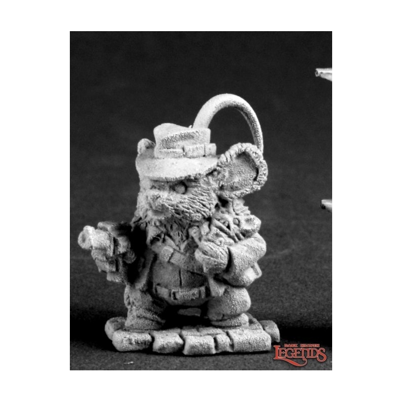 Asiago Jones, Mousling Adventurer DARK HEAVEN LEGENDS MOUSLINGS REAPER MINIATURES