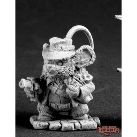 Asiago Jones, Mousling Adventurer DARK HEAVEN LEGENDS MOUSLINGS REAPER MINIATURES