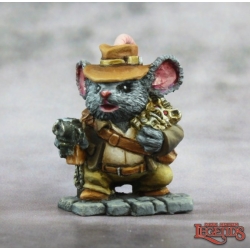 Asiago Jones, Mousling Adventurer DARK HEAVEN LEGENDS MOUSLINGS REAPER MINIATURES
