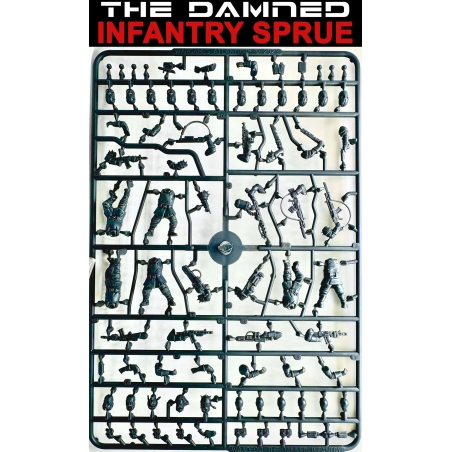 THE DAMNED Infantry Sprue (6) 28mm WARGAMES ATLANTIC