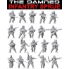 THE DAMNED Infantry Sprue (6) 28mm WARGAMES ATLANTIC
