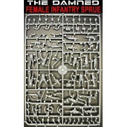 THE DAMNED Female Infantry Sprue (6) 28mm WARGAMES ATLANTIC