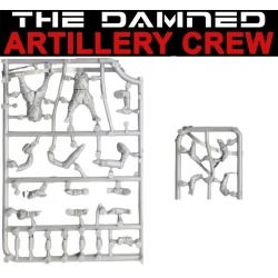 THE DAMNED Artillery w/crew Sprues (Gun and crew) 28mm WARGAMES ATLANTIC