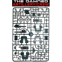 THE DAMNED Artillery w/crew Sprues (Gun and crew) 28mm WARGAMES ATLANTIC