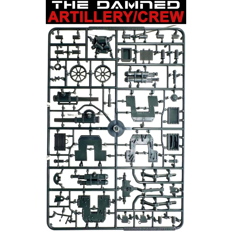 THE DAMNED Artillery w/crew Sprues (Gun and crew) 28mm WARGAMES ATLANTIC