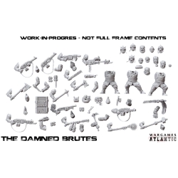 THE DAMNED Brutes (Ogres) Sprue (3) 28mm WARGAMES ATLANTIC