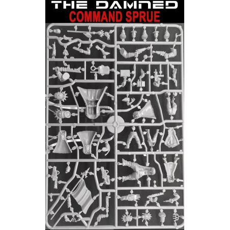 THE DAMNED Command Sprue (5) 28mm WARGAMES ATLANTIC