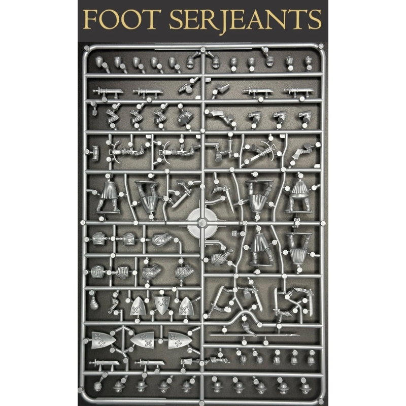 Foot Serjeants - 1100-1320 Sprue (6) 28mm WARGAMES ATLANTIC