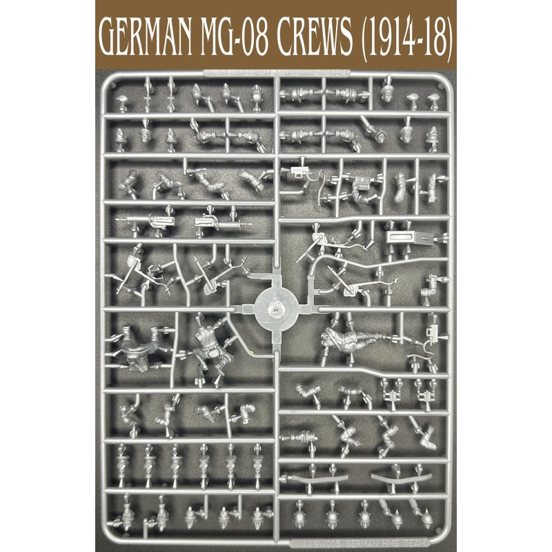 German MG-08 w/Crew (1914-1918) Sprue 28mm WARGAMES ATLANTIC