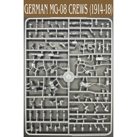 German MG-08 w/Crew (1914-1918) Sprue 28mm WARGAMES ATLANTIC