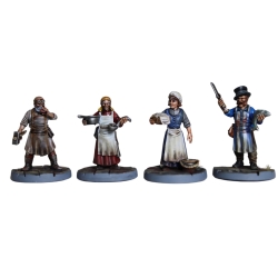 Villagers Sprue (6) 28mm WARGAMES ATLANTIC