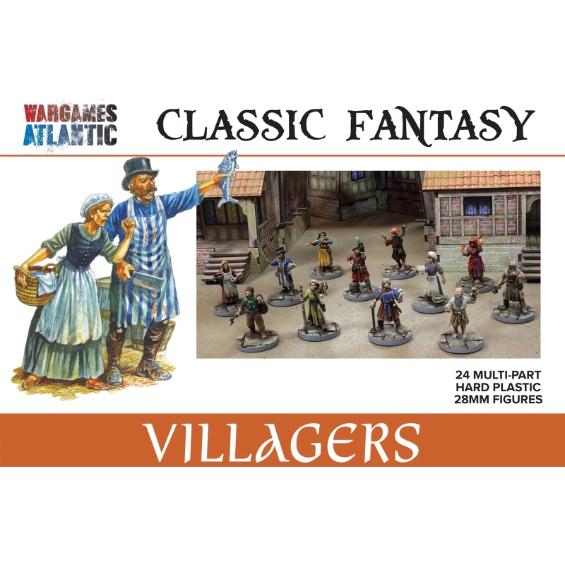 Villagers Boxed Set (24) 28mm WARGAMES ATLANTIC