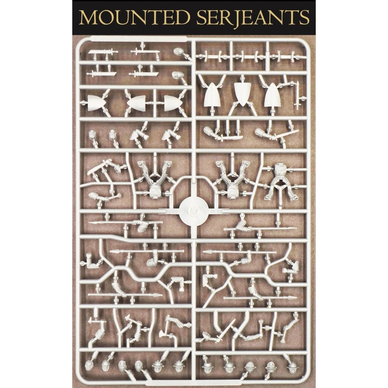 Mounted Serjeants - 1100-1320 Sprue (3) 28mm WARGAMES ATLANTIC