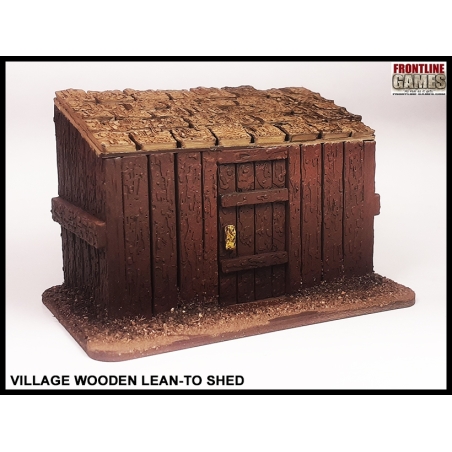 Village Wooden Lean-To Shed FRONTLINE GAMES