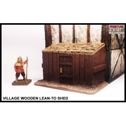 Village Wooden Lean-To Shed FRONTLINE GAMES