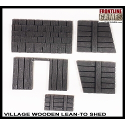 Village Wooden Lean-To Shed FRONTLINE GAMES