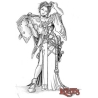 Jolie, Female Scribe DARK HEAVEN LEGENDS REAPER MINIATURES