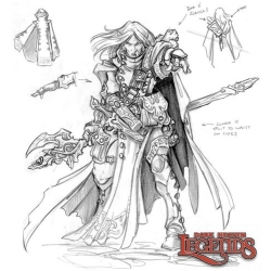 Elquin, High Elf Adventurer Sorcerer DARK HEAVEN LEGENDS REAPER MINIATURES