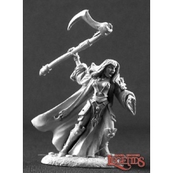 Elori Ebonscythe, Female Cleric Human ClericDARK HEAVEN LEGENDS REAPER MINIATURES