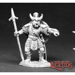 Skarr, Orc Warlord Half-Orc Fighter DARK HEAVEN LEGENDS REAPER MINIATURES