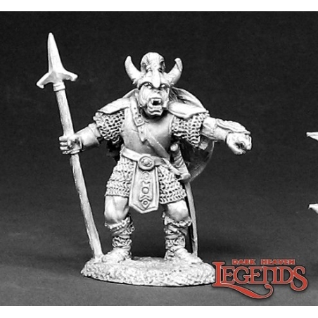 Skarr, Orc Warlord Half-Orc Fighter DARK HEAVEN LEGENDS REAPER MINIATURES