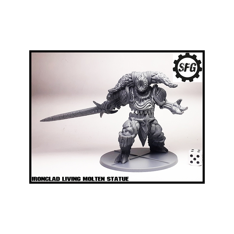 Ironclad Living Molten Statue SFG IRON KEEP 28mm MINIATURES