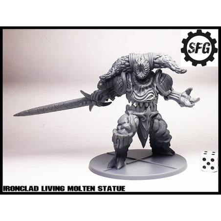 Ironclad Living Molten Statue SFG IRON KEEP 28mm MINIATURES