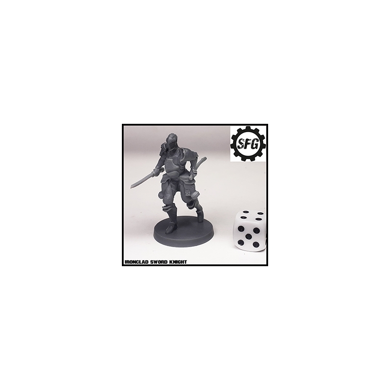 Ironclad Sword Knight SFG IRON KEEP 28mm MINIATURES