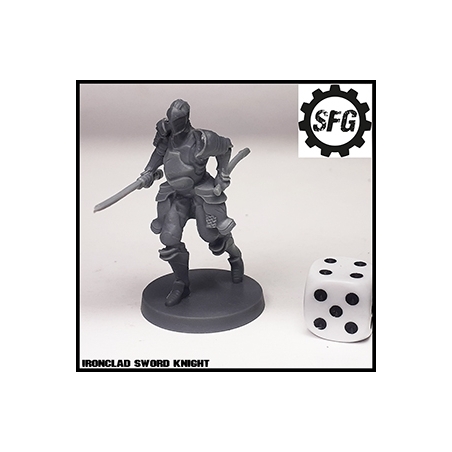 Ironclad Sword Knight SFG IRON KEEP 28mm MINIATURES