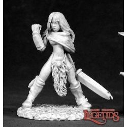 Lorna The Huntress Human Barbarian DARK HEAVEN LEGENDS REAPER MINIATURES