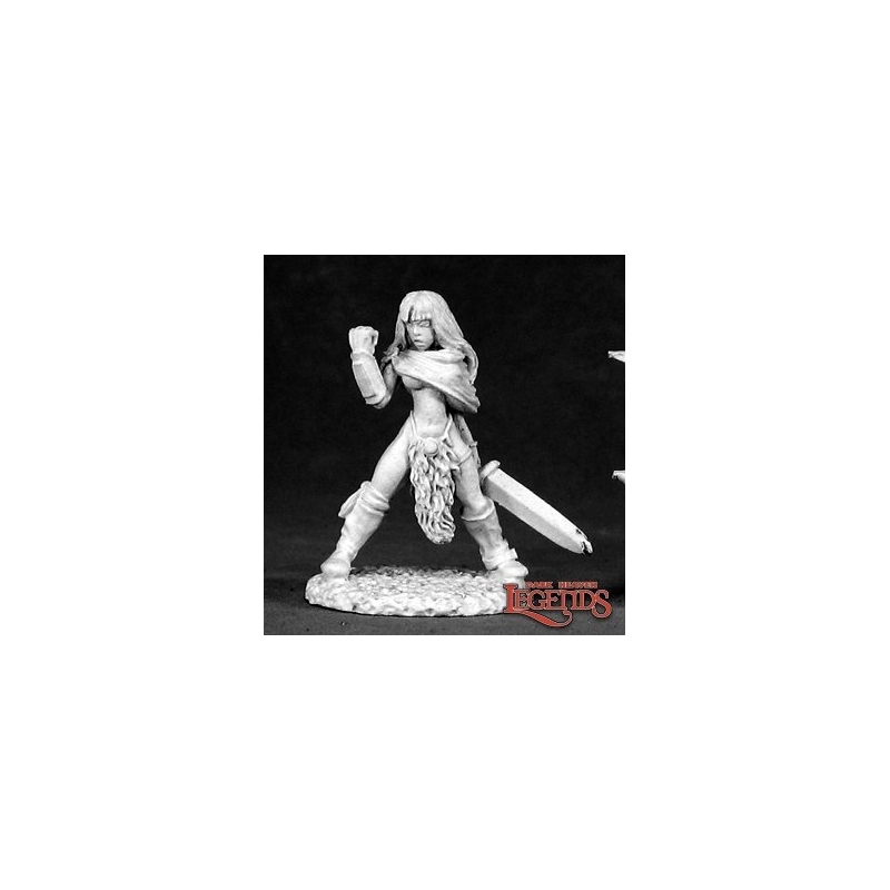 Lorna The Huntress Human Barbarian DARK HEAVEN LEGENDS REAPER MINIATURES