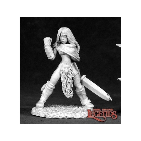 Lorna The Huntress Human Barbarian DARK HEAVEN LEGENDS REAPER MINIATURES
