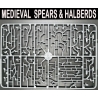 Weapons Sprue - Spears and Halberds 28mm Medeival  WARGAMES ATLANTIC