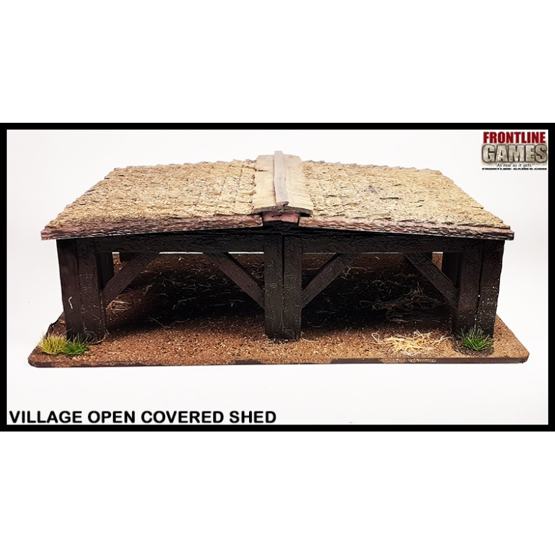 Village Open Covered Shed FRONTLINE GAMES