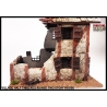 Village Half Timbered Ruined Two Story House FRONTLINE GAMES
