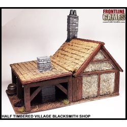 Half Timbered Village Blacksmith Shop w/Accessories FRONTLINE GAMES