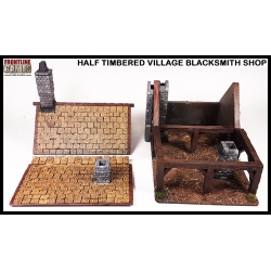 Half Timbered Village Blacksmith Shop w/Accessories FRONTLINE GAMES