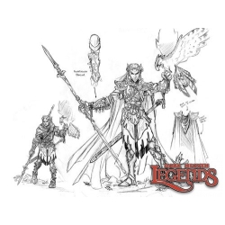 Wood Elf King Elf Druid DARK HEAVEN LEGENDS REAPER MINIATURES