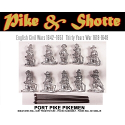 ECW Pike Port Pikemen (10) 28mm Thirty Years War Pike & Shotte