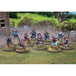 Partisans - French Resistance Women Sprue (5) 28mm Ancients WARGAMES ATLANTIC