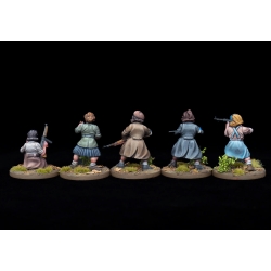 Partisans - French Resistance Women Sprue (5) 28mm Ancients WARGAMES ATLANTIC