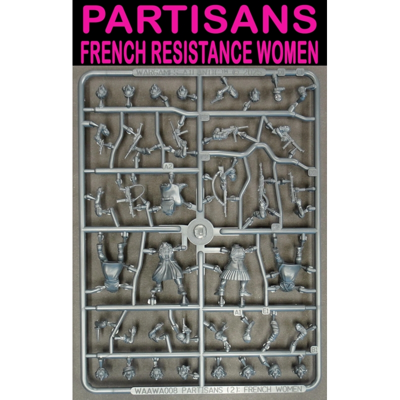 Partisans - French Resistance Women Sprue (5) 28mm Ancients WARGAMES ATLANTIC