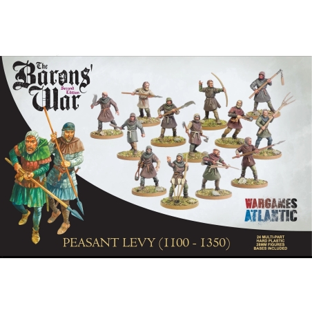 Peasant Levy (1100-1350) Boxed Set (24) 28mm WARGAMES ATLANTIC