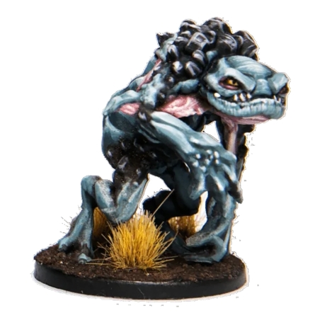 Froglodyte Warrior 1 28mm RPG Miniatures SFG GODTEAR
