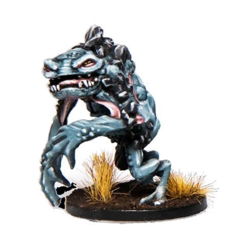 Froglodyte Warrior 2 28mm RPG Miniatures SFG GODTEAR