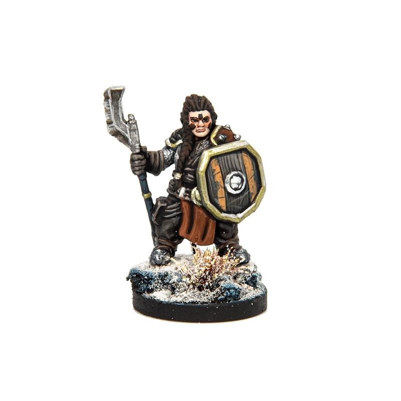 Dwarf Warrior 2 28mm RPG Miniatures SFG GODTEAR