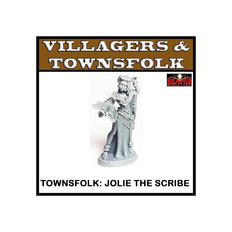 Townsfolk Jolie, Female Scribe REAPER BONES
