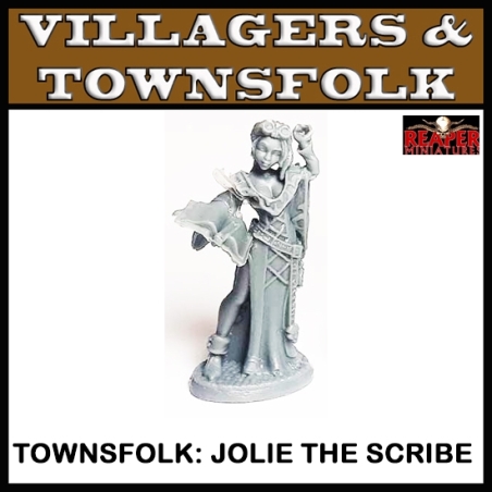 Townsfolk Jolie, Female Scribe REAPER BONES