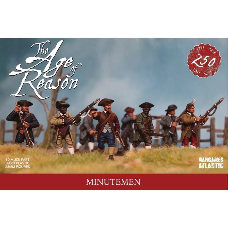 Minutemen Boxed Set (30) American War of Independence WARGAMES ATLANTIC